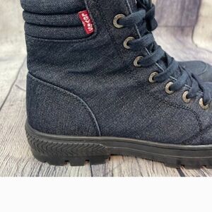 Levi's Men's Denim High-Top Sneakers